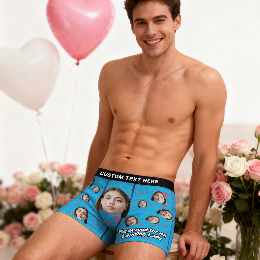 Valentine's Gifts Custom Face Men's Underwear Personalized Boxer Briefs Gifts for Him Multi Designs
