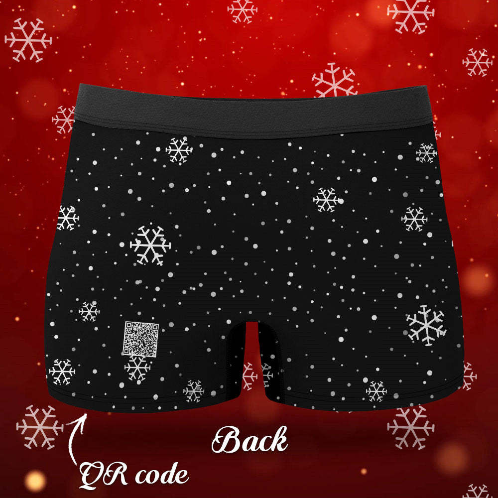 Custom Girlfriend Face Boxers Shorts Custom Photo Underwear Christmas Gift For Men AR View Gift - MyFaceBoxer