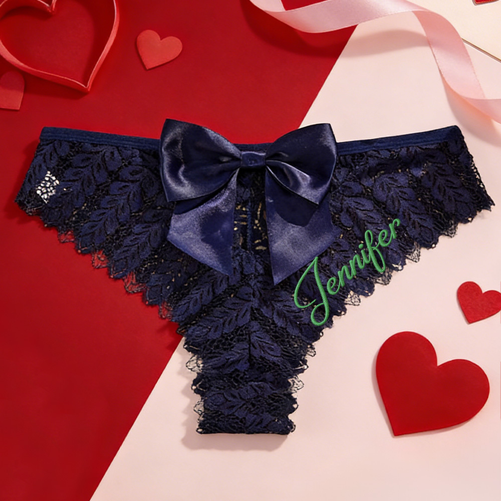 Valentine's Gifts Custom Lace Underwear Women's Lace Underwear, Bride Underwear New Mrs Underwear Honey Moon Outfit Bridal Shower Gift