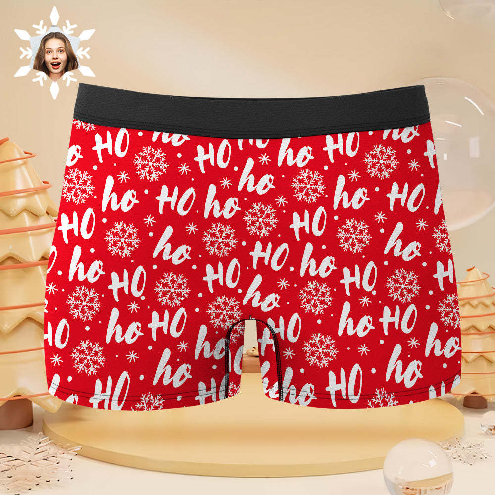 Custom Face Underwear Personalized Magnetic Tongue Underwear Christmas Gifts for Couple - MyFaceBoxer