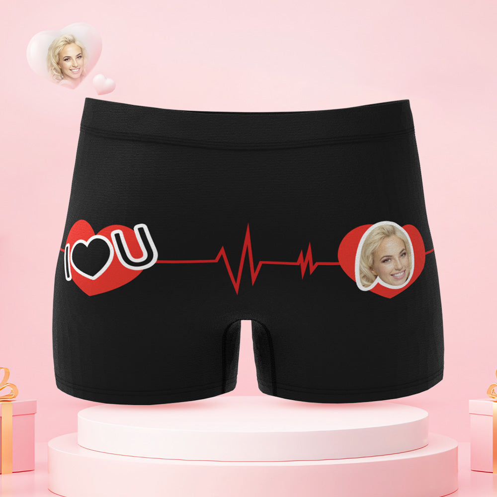 I Love You More Custom Face Couple Underwear Personalized Underwear Valentine's Day Gift - MyFaceBoxer