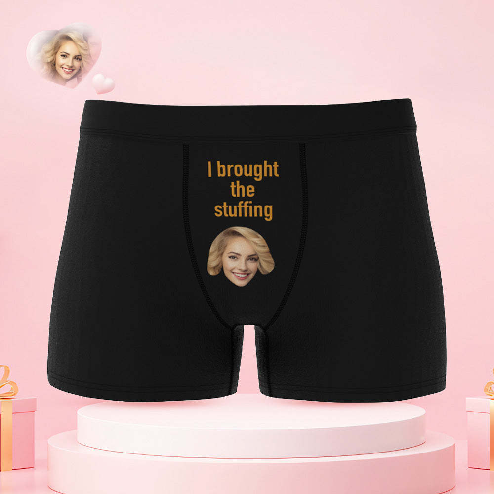 Custom Face Funny Couple Underwear Personalized Underwear Valentine's Day Gift - MyFaceBoxer