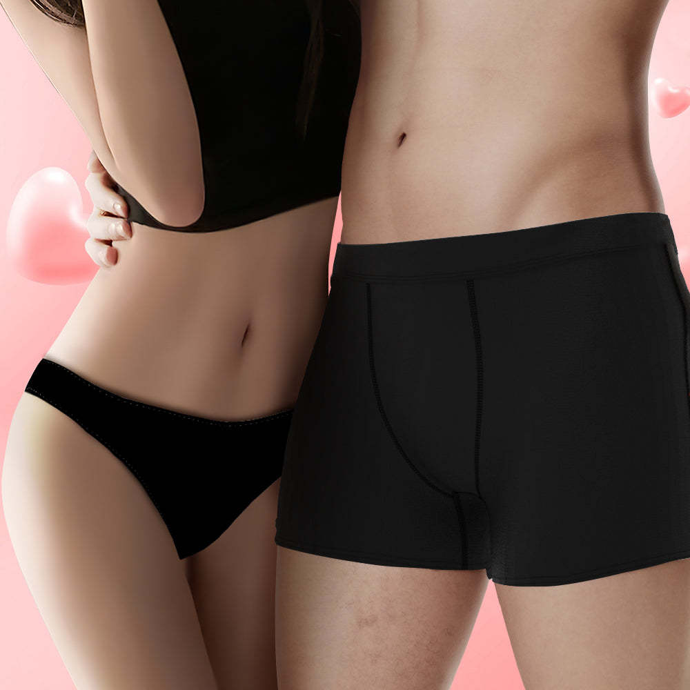 Custom Face Couple Underwear You Belong to Me Personalized Underwear Valentine's Day Gift - MyFaceBoxer
