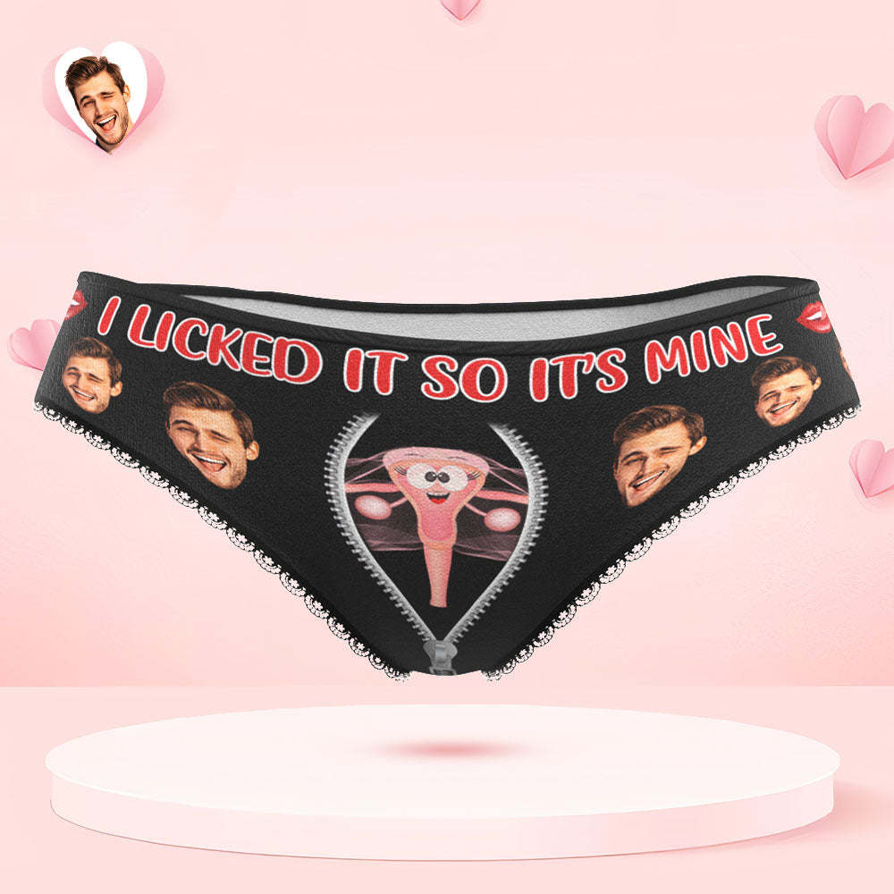 Custom Face Underwear Personalized Boxer Briefs and Panties I SUCKED IT SO IT'S MINE Valentine's Day Gifts for Couple - MyFaceBoxer