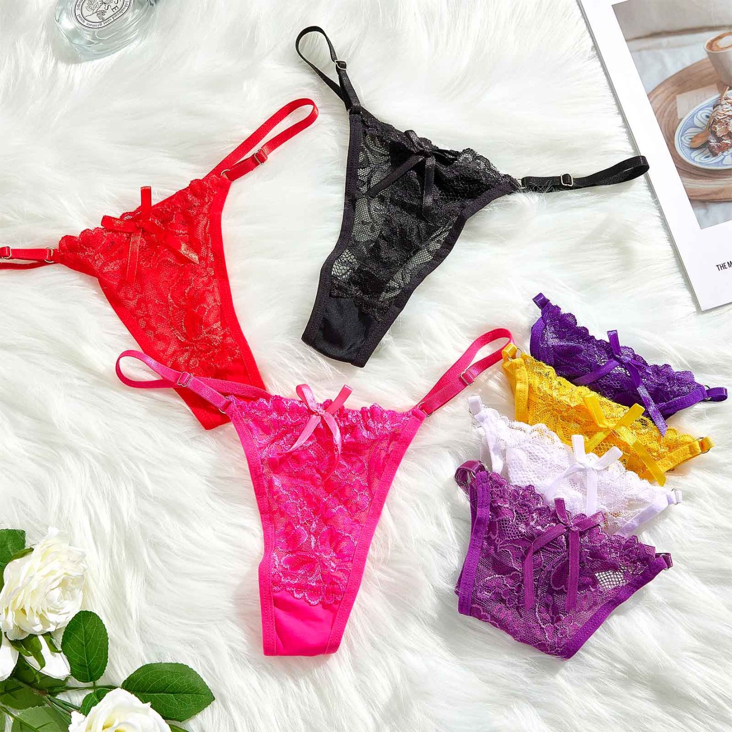 Custom Rhinestone Alphabet Thong Panties Butterfly-themed sensual - MyFaceBoxer