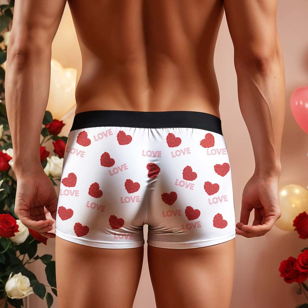 Custom Face Men's Boxer Briefs Personalized Boxers Unlimited Rides Underwear Valentine Gift for Husband - MyFaceBoxer