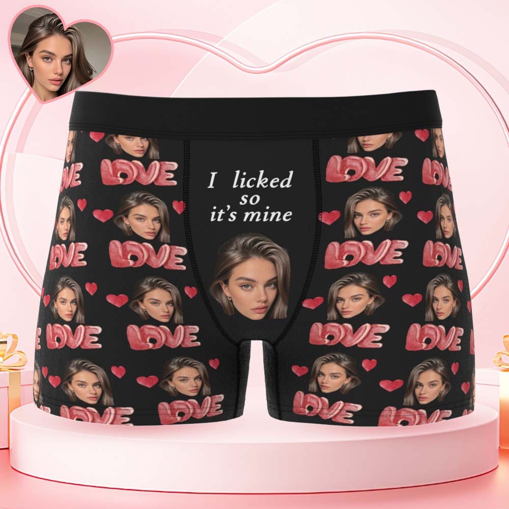 Personalized Funny Face Boxers Briefs Custom Underwear Custom Girlfrie