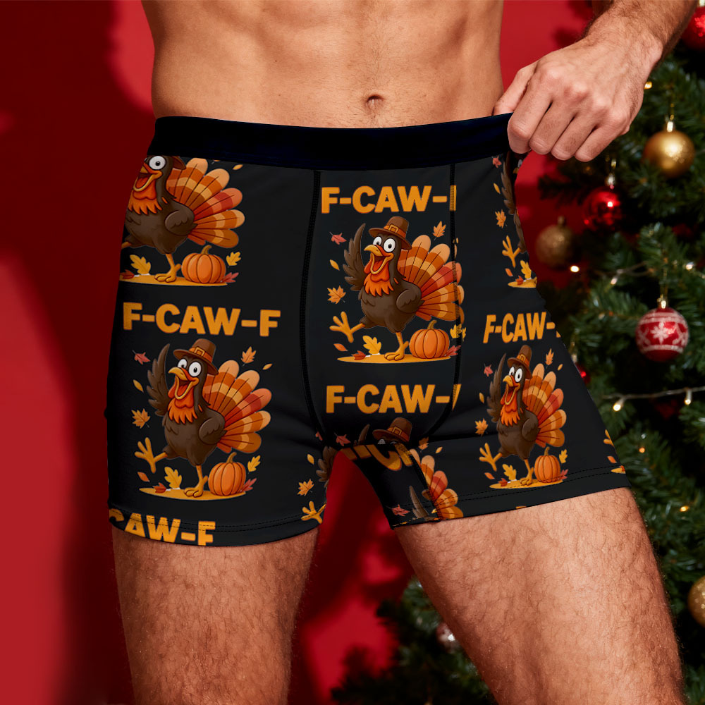 Underpants Funny F-Caw-F Chicken FCAWF Underwear Custom Trunk Trenky Men's Boxer Brief Gift