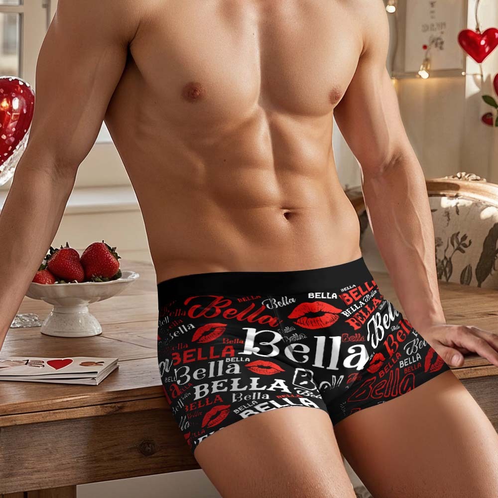 Custom Men's Underwear Personalized Name Men's Boxer Briefs