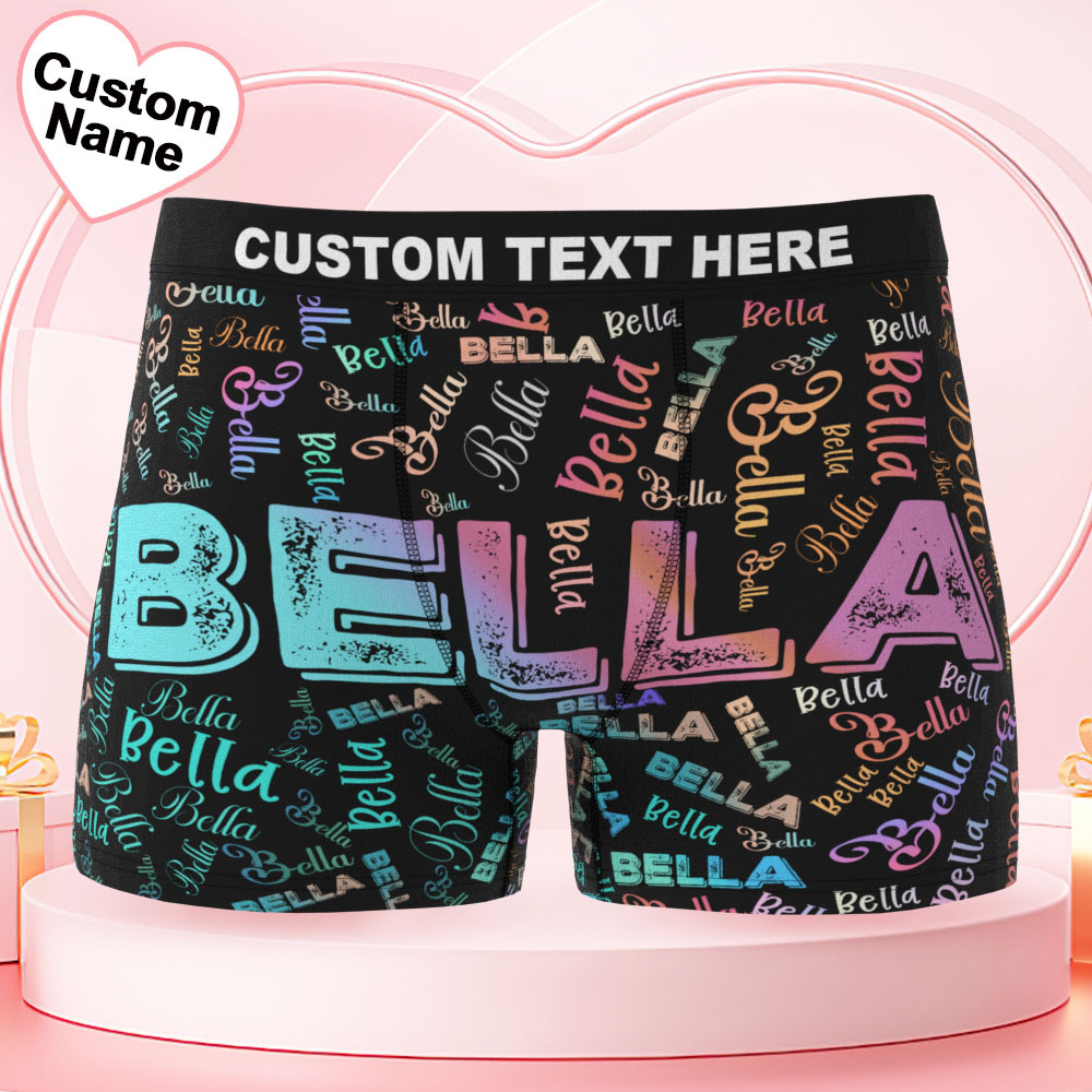 Personalized Face Boxer Briefs, Funny Photo Underwear, Christmas Gift