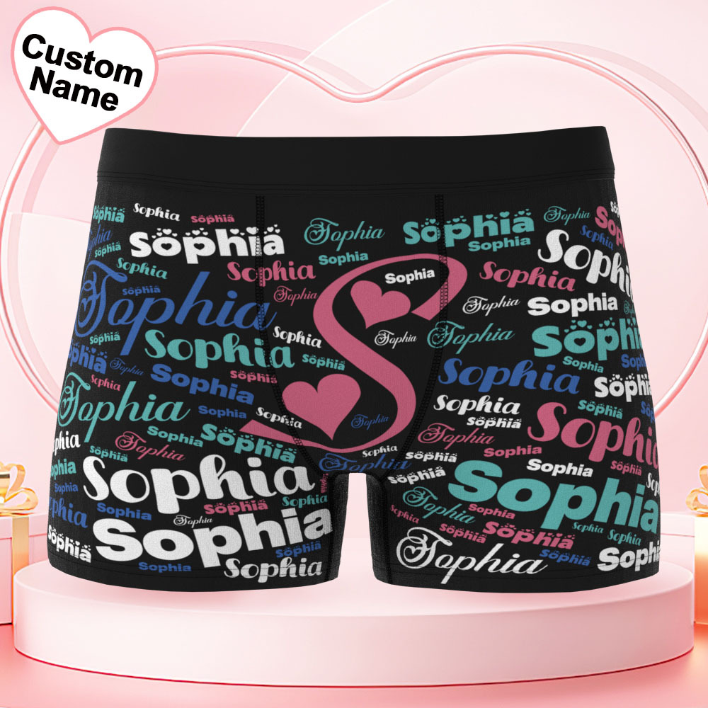 Personalized Face Boxer Briefs, Funny Photo Underwear, Christmas Gift