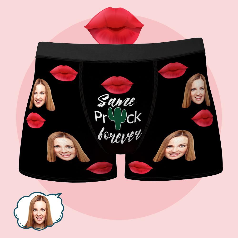 Custom Face Boxer Same Prick Forever Underwear Gift for Husband - MyFaceBoxer