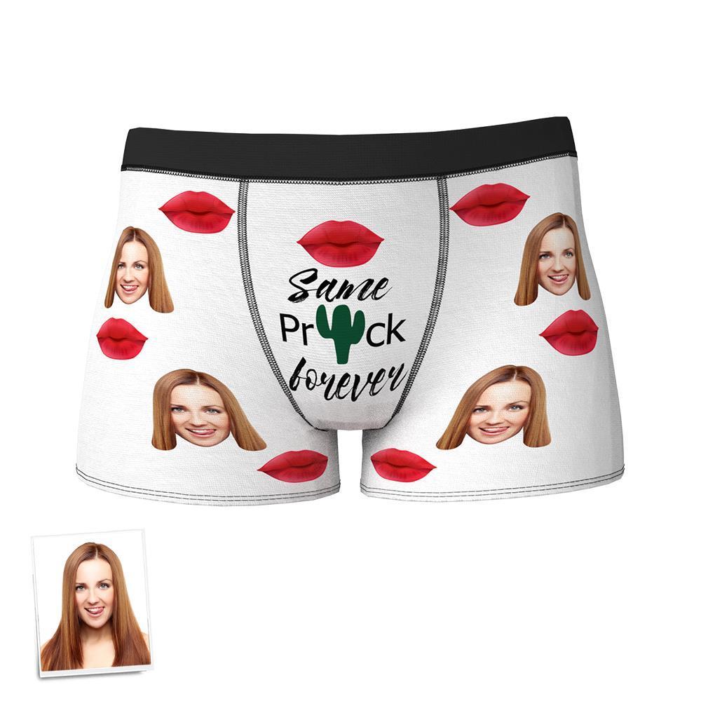 Custom Face Boxer Same Prick Forever Underwear Gift for Husband - MyFaceBoxer