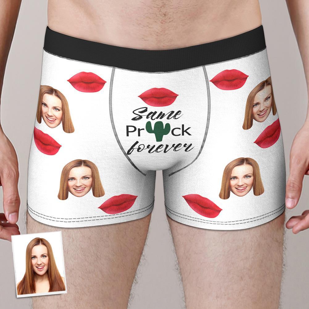 Custom Face Boxer Same Prick Forever Underwear Gift for Husband - MyFaceBoxer