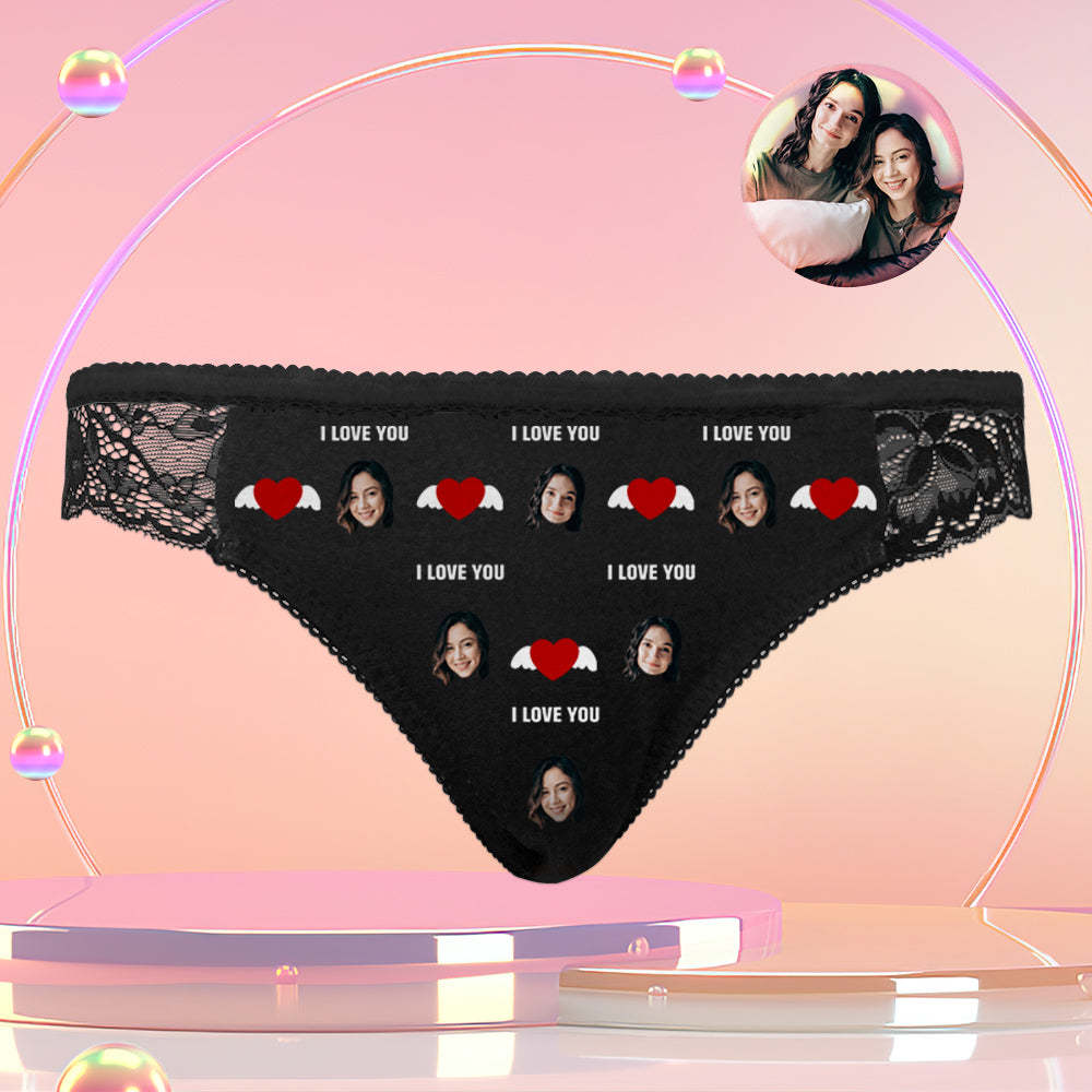 Custom Face Briefs I Love You Women's Boxer Birthday Gifts for Grilfriend Personalized LGBT Gifts - MyFaceBoxer