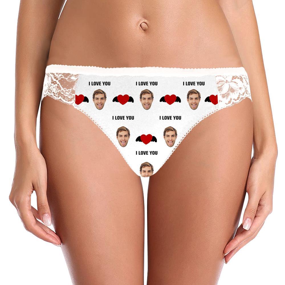 Custom Face Briefs I Love You Women's Boxer Birthday Gifts for Grilfriend Personalized LGBT Gifts - MyFaceBoxer