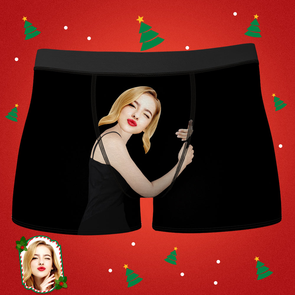 Zoomed Face Pattern Boxer Briefs