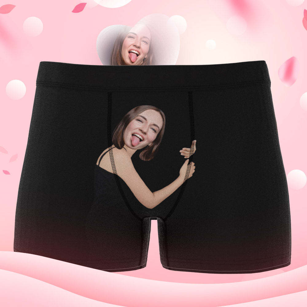 Men's Custom Face On Body Boxer Shorts - Tan Skin - MyFaceBoxer