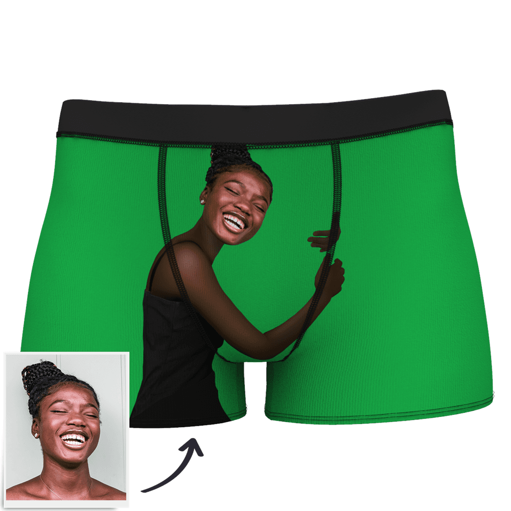 Men's Custom Face On Body Boxer Shorts 3D Online Preview - Dark Skin - MyFaceBoxer