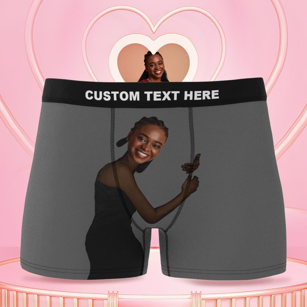 Men's Custom Face On Body Boxer Shorts 3D Online Preview - Dark Skin - MyFaceBoxer