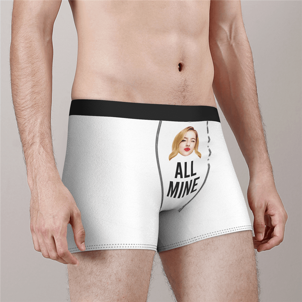 Men's Custom Face Boxer Shorts - All Mine - MyFaceBoxer