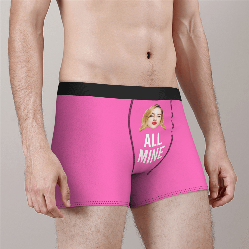 Men's Custom Face Boxer Shorts - All Mine - MyFaceBoxer