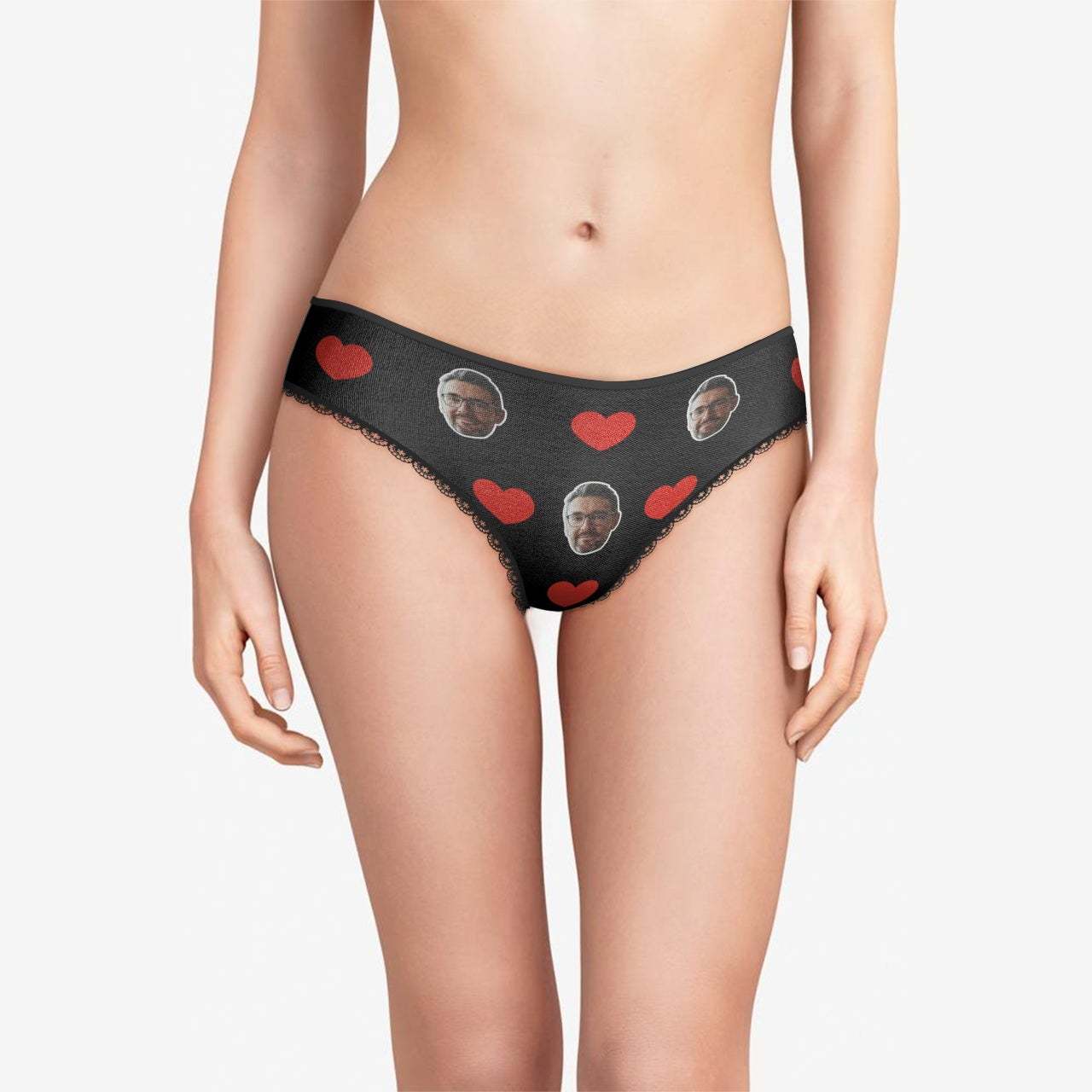 Custom Face Underwear Take These Off And Fuck Me  to the Back Panties Sexy Valentine's Day Gift - MyFaceBoxer
