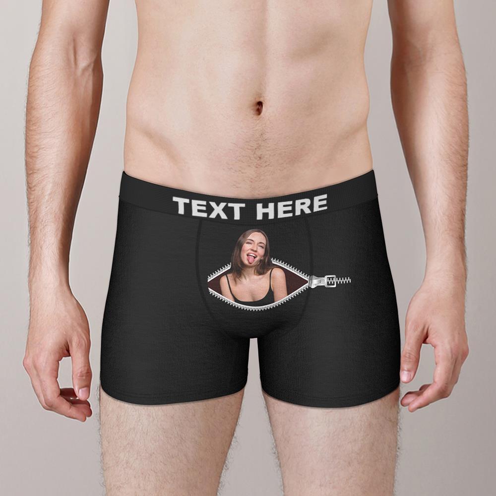 Custom Photo Boxer Briefs Valentine's Day Gift for Him - MyFaceBoxer