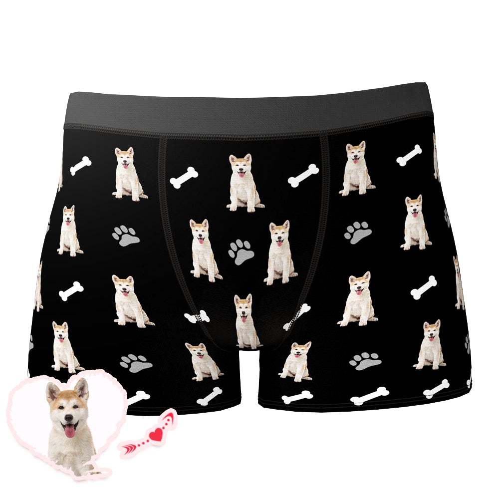 Custom Bone Claw Photo Boxer Dog Avatar Photo Underwear - Men - MyFaceBoxer
