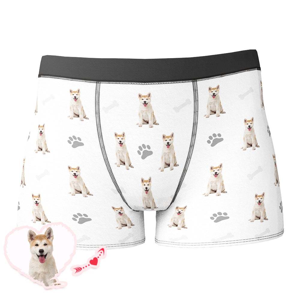 Custom Bone Claw Photo Boxer Dog Avatar Photo Underwear - Men - MyFaceBoxer