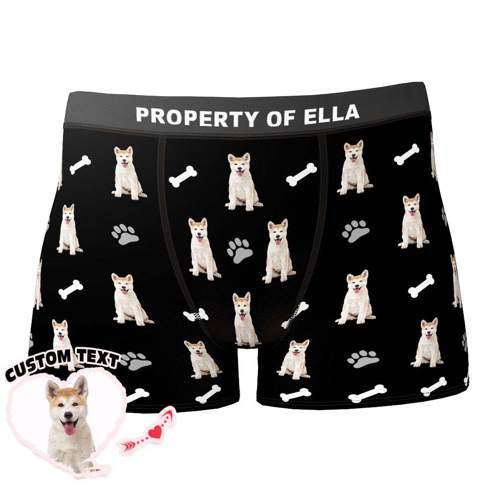 Custom Bone Claw Photo Boxer Dog Avatar Photo Underwear - Men - MyFaceBoxer