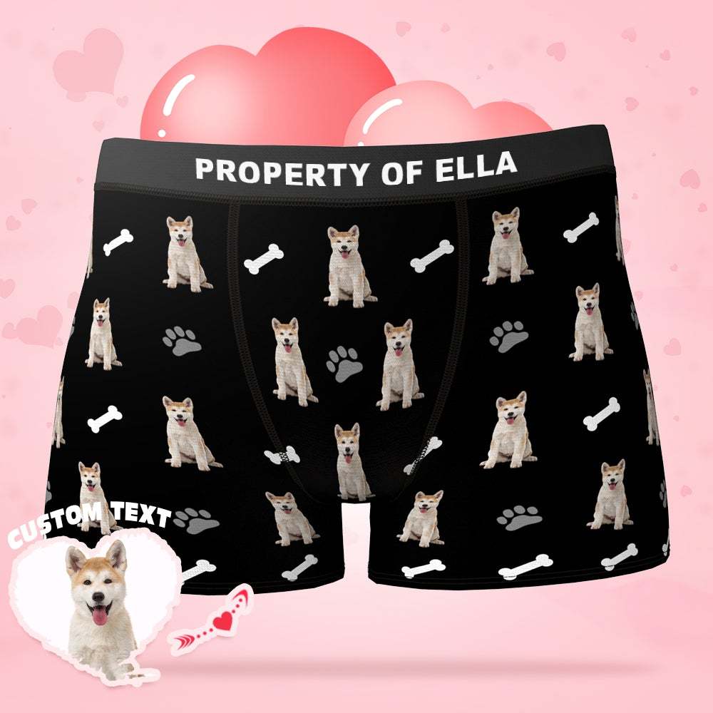 Custom Bone Claw Photo Boxer Dog Avatar Photo Underwear - Men - MyFaceBoxer