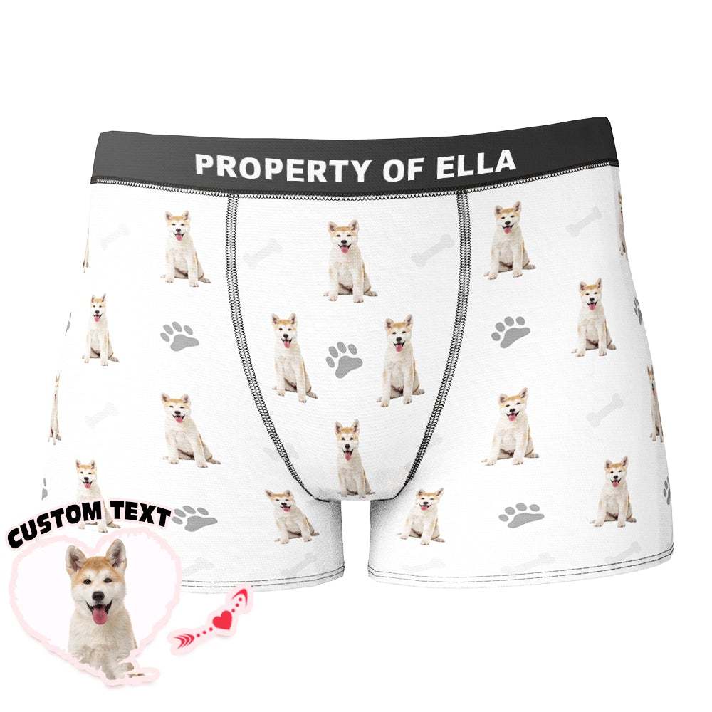 Custom Bone Claw Photo Boxer Dog Avatar Photo Underwear - Men - MyFaceBoxer