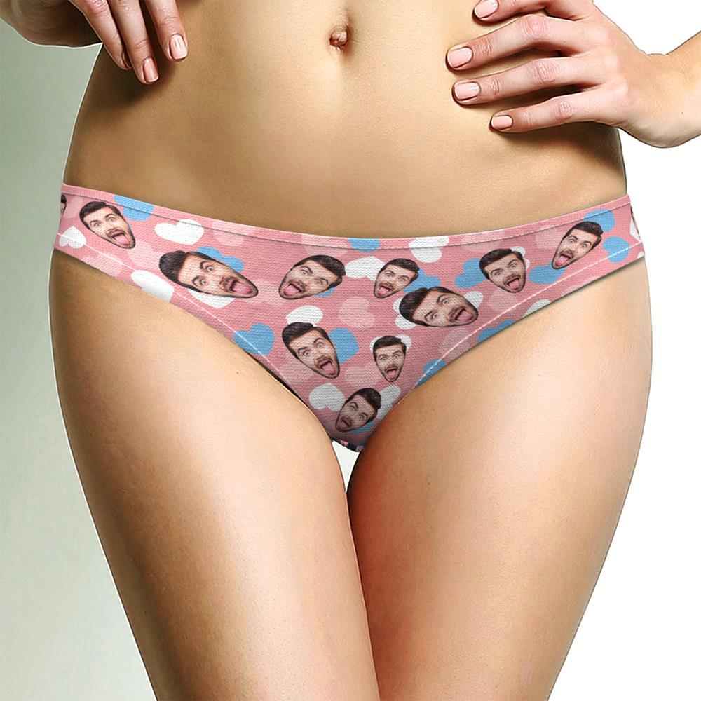 Women's Thong Panties Custom Face Men's Face Cute Heart - MyFaceBoxer