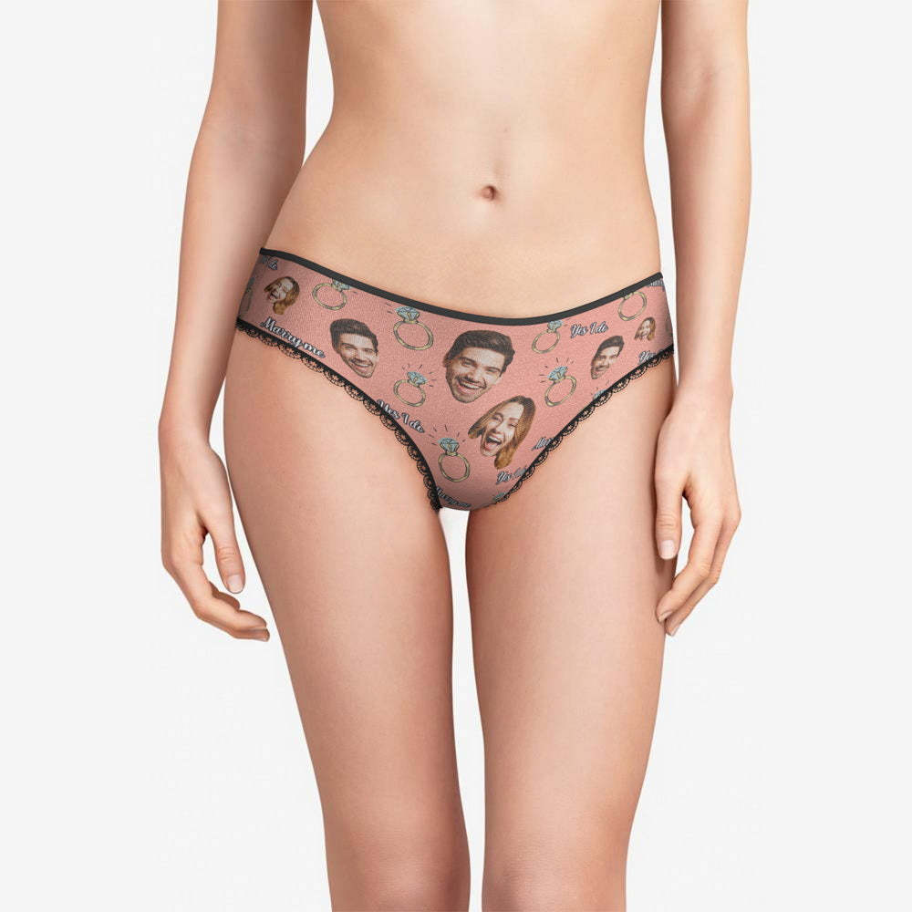 Custom Face Underwear Personalized Couple Face Panties Wedding Gift Wedding Gift - MyFaceBoxer