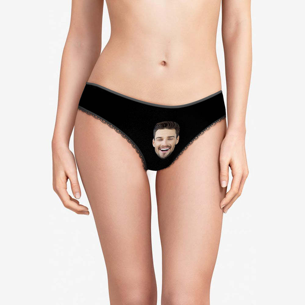 Custom Photo Engraved Underwear Funny Face Panties Gift for Women - MyFaceBoxer