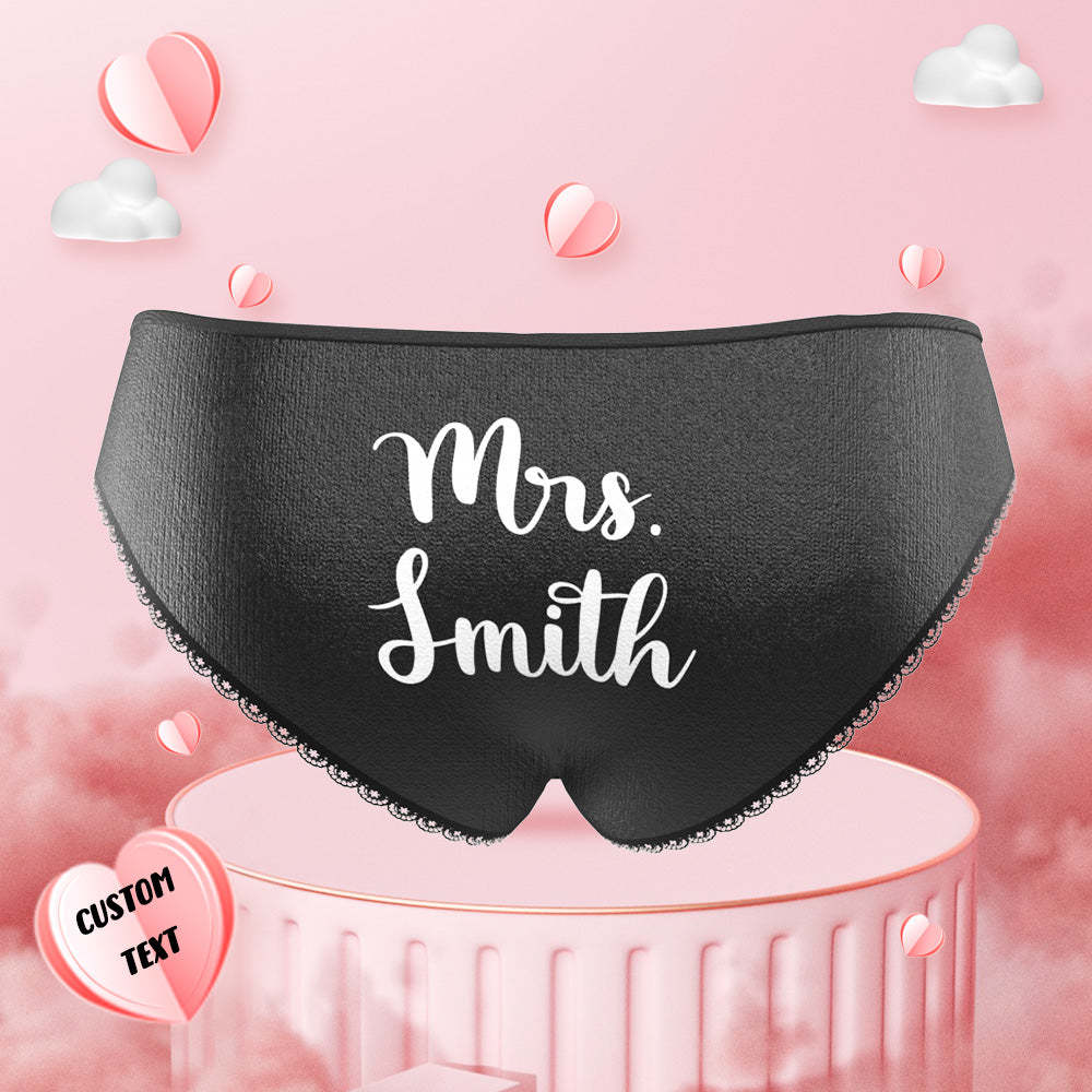 Custom Photo Engraved Underwear Funny Face Panties Gift for Women - MyFaceBoxer