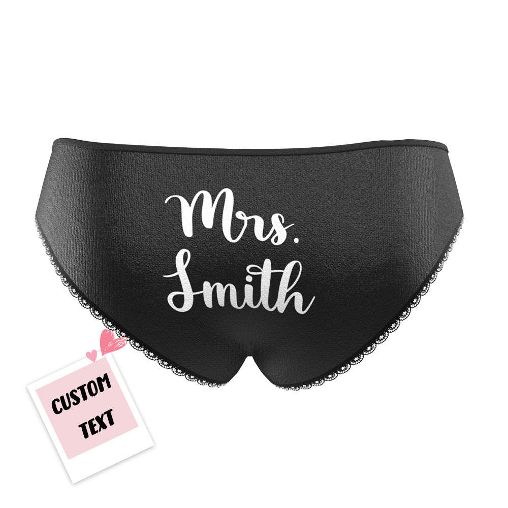 Custom Photo Engraved Underwear Funny Face Panties Gift for Women - MyFaceBoxer