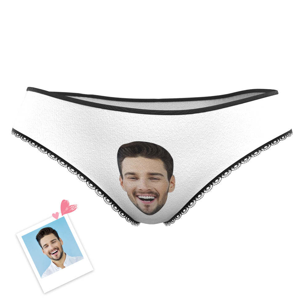 Custom Photo Engraved Underwear Funny Face Panties Gift for Women - MyFaceBoxer