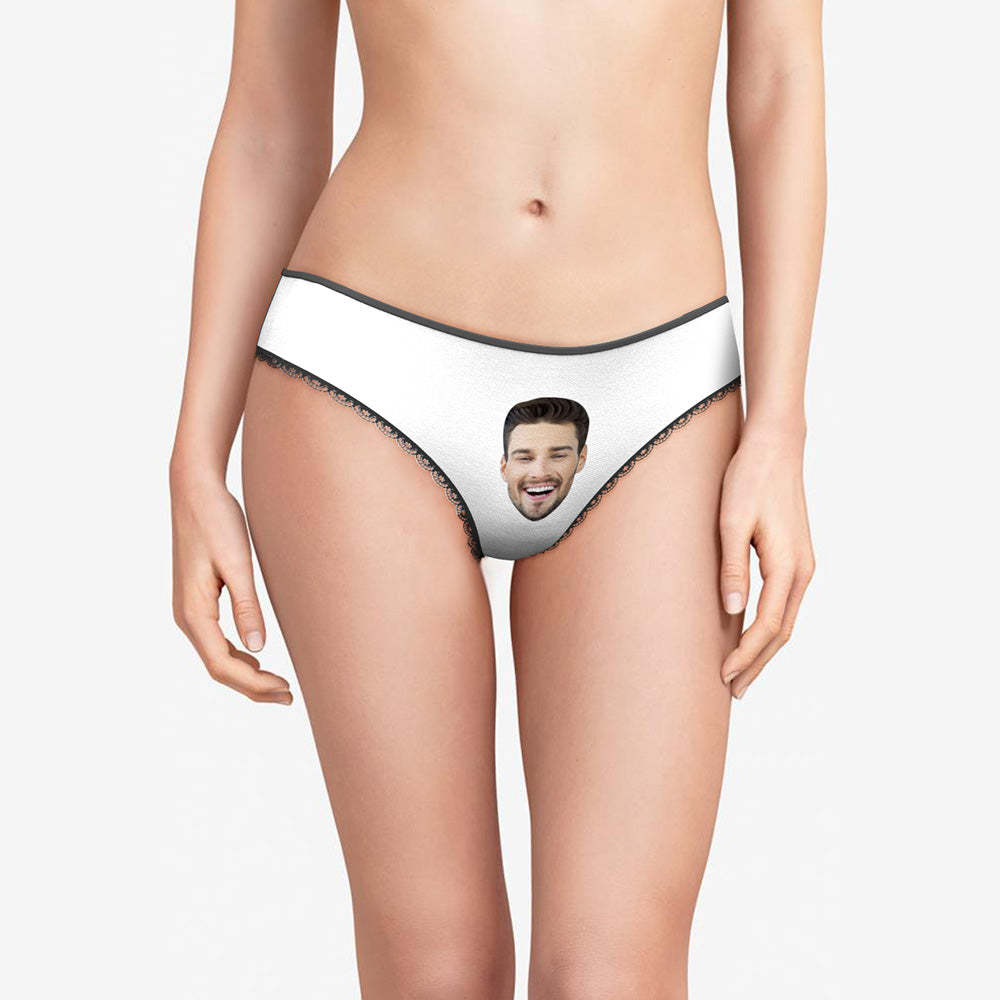 Custom Photo Engraved Underwear Funny Face Panties Gift for Women - MyFaceBoxer