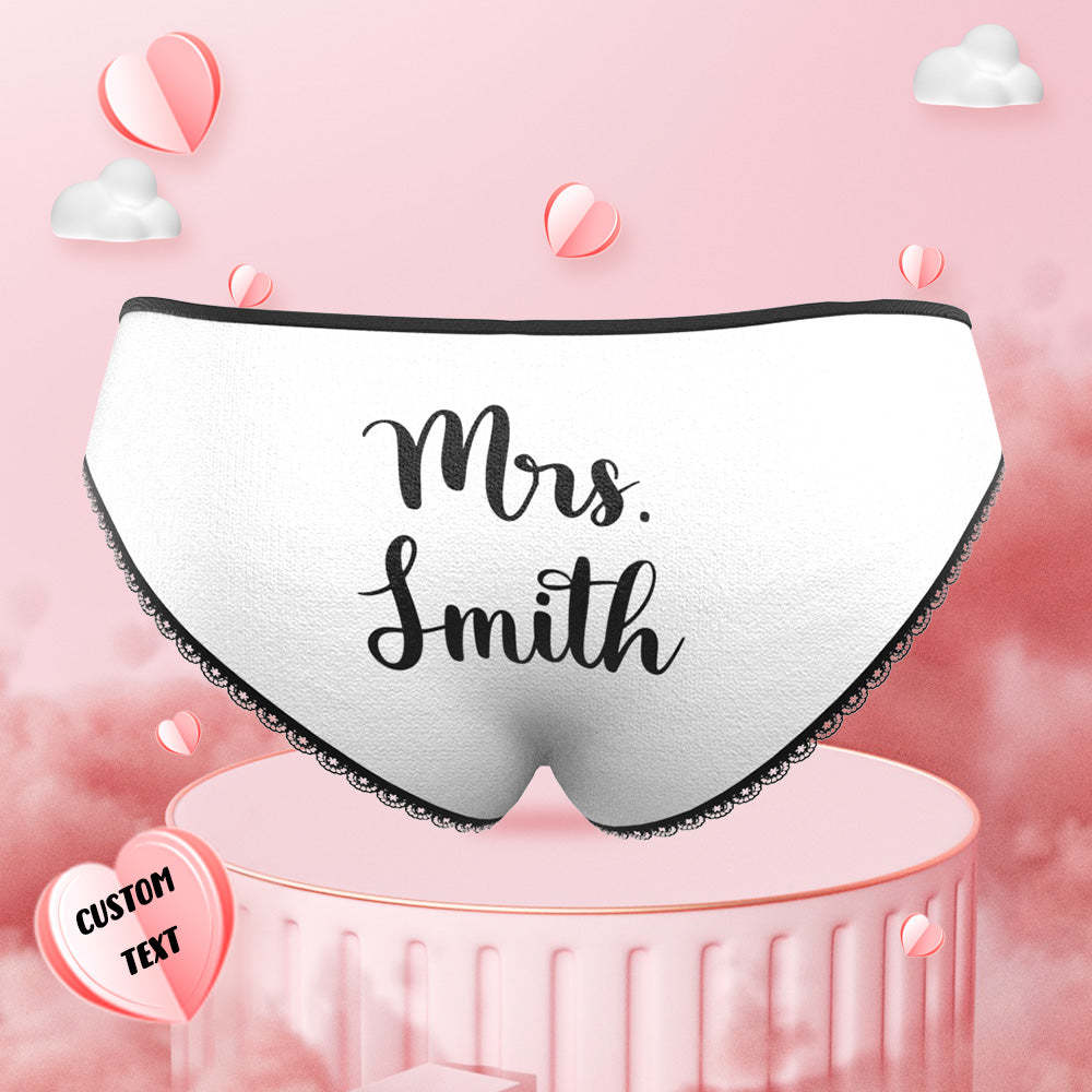 Custom Photo Engraved Underwear Funny Face Panties Gift for Women - MyFaceBoxer