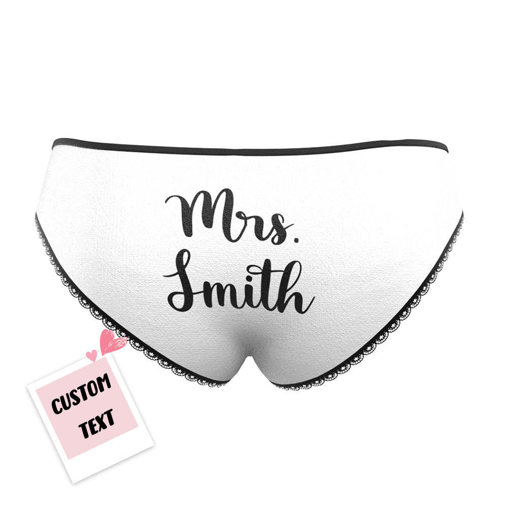 Custom Photo Engraved Underwear Funny Face Panties Gift for Women - MyFaceBoxer