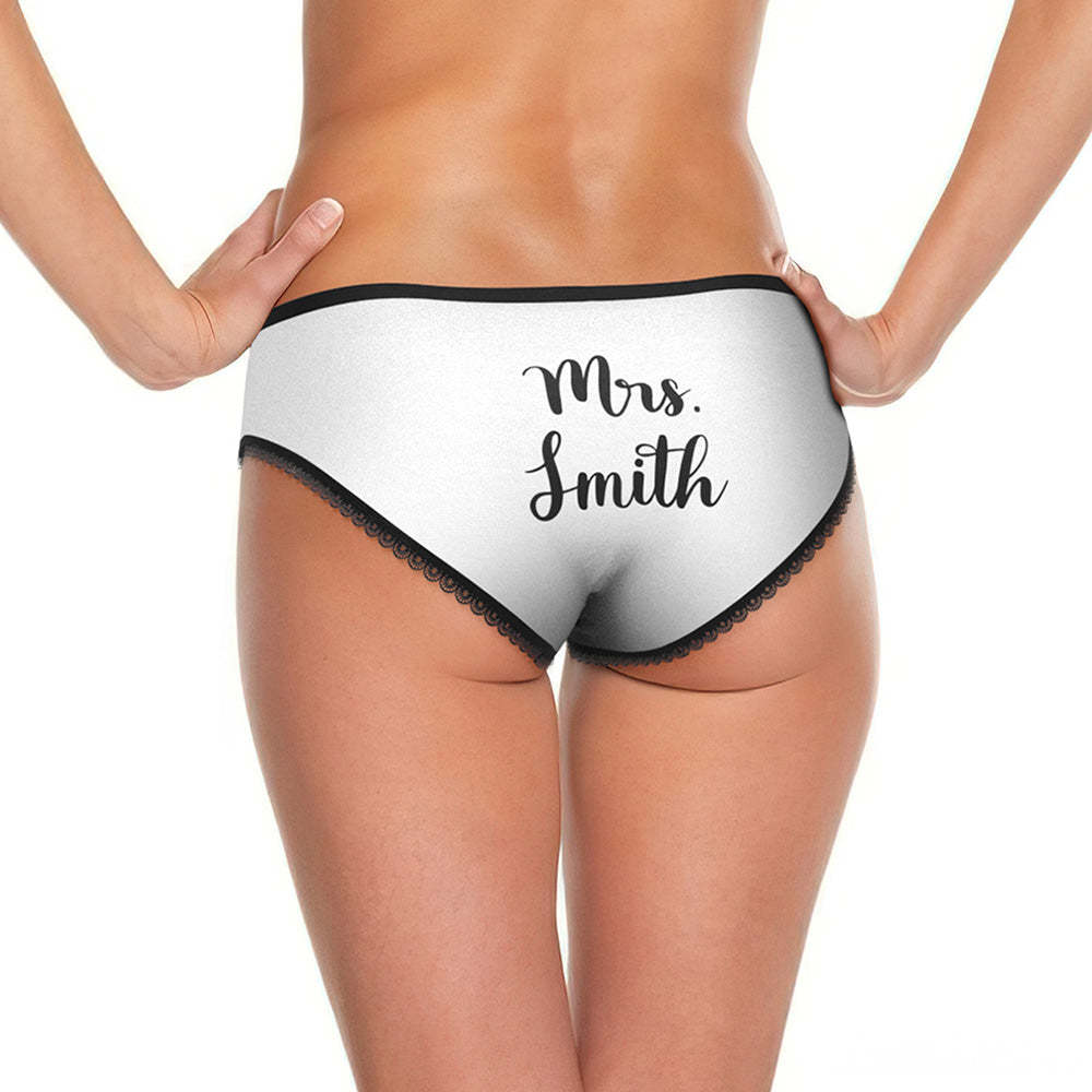 Custom Photo Engraved Underwear Funny Face Panties Gift for Women - MyFaceBoxer