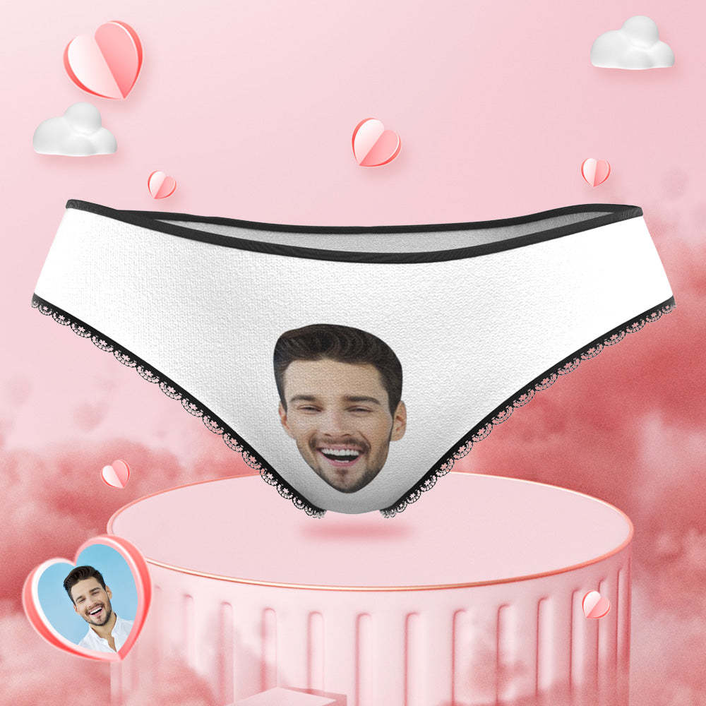 Custom Photo Engraved Underwear Funny Face Panties Gift for Women - MyFaceBoxer