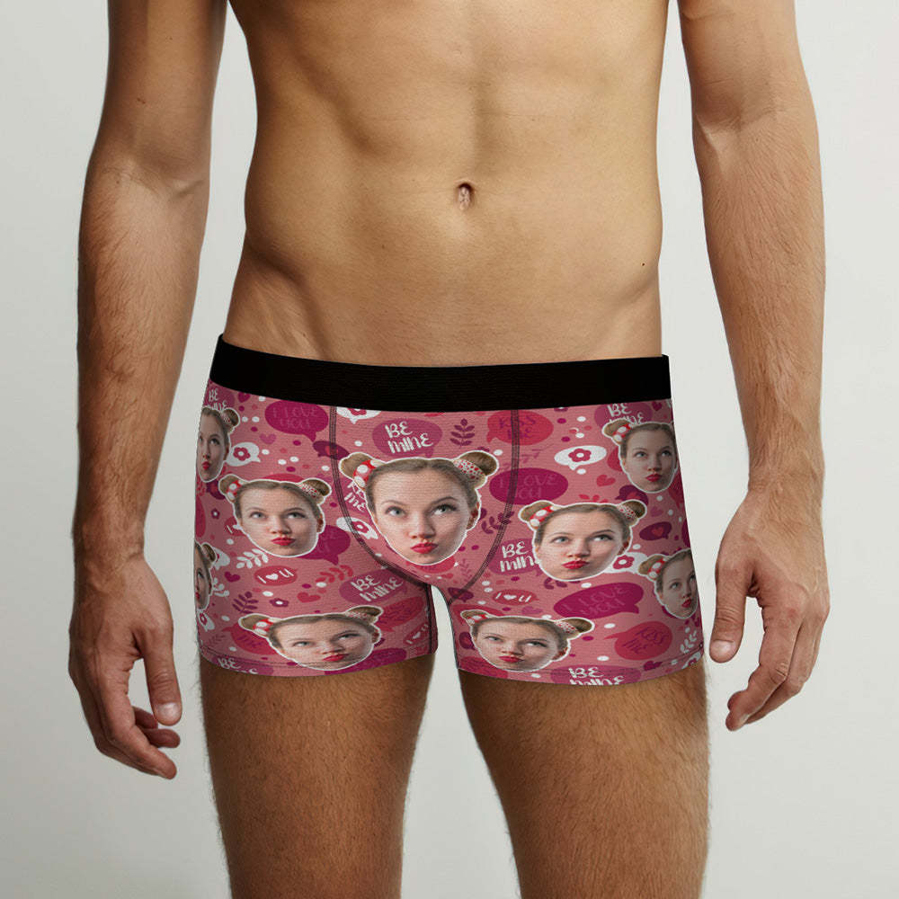 Custom Photo Boxer Men's Face Underwear Kiss Me Funny Gifts - MyFaceBoxer