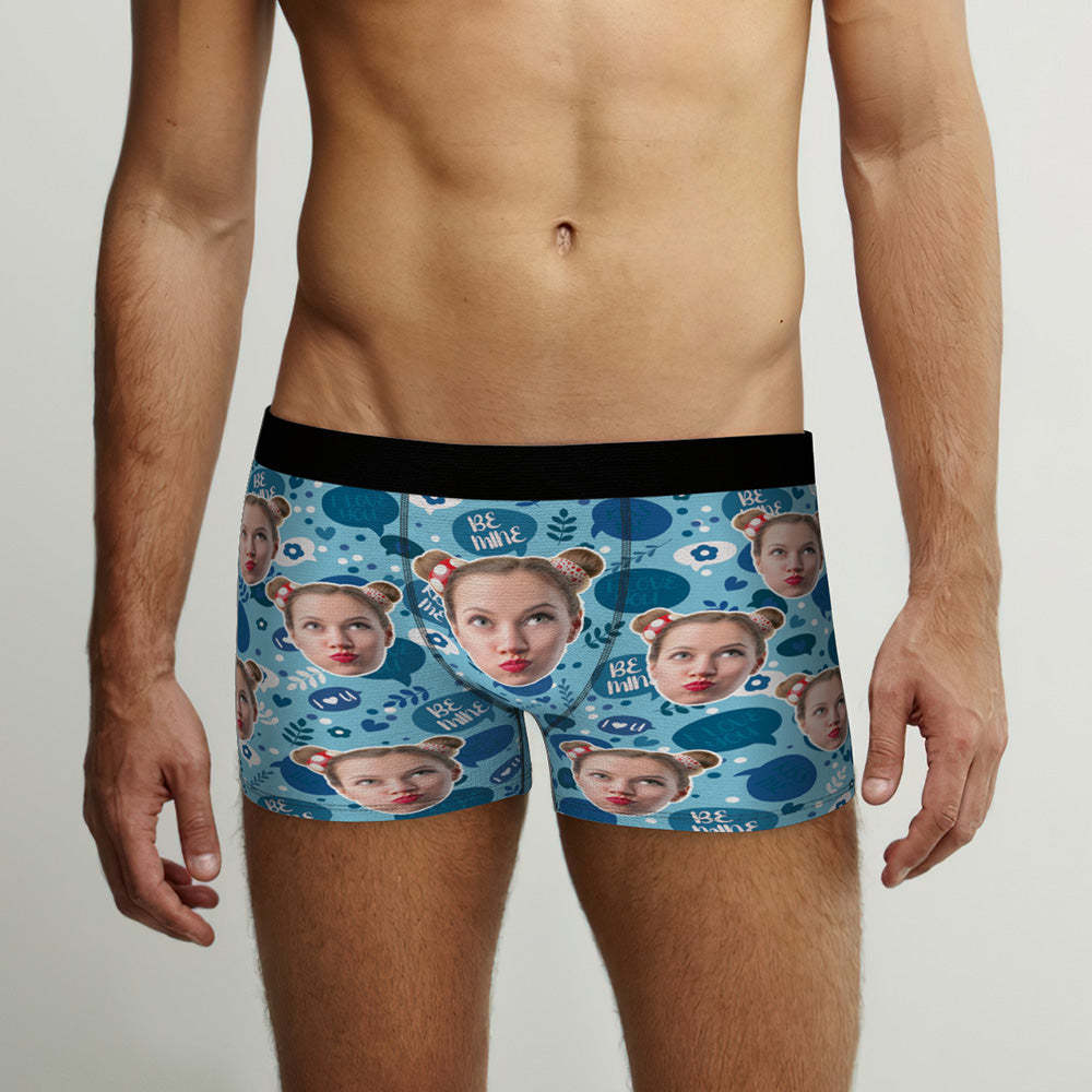 Custom Photo Boxer Men's Face Underwear Kiss Me Funny Gifts - MyFaceBoxer
