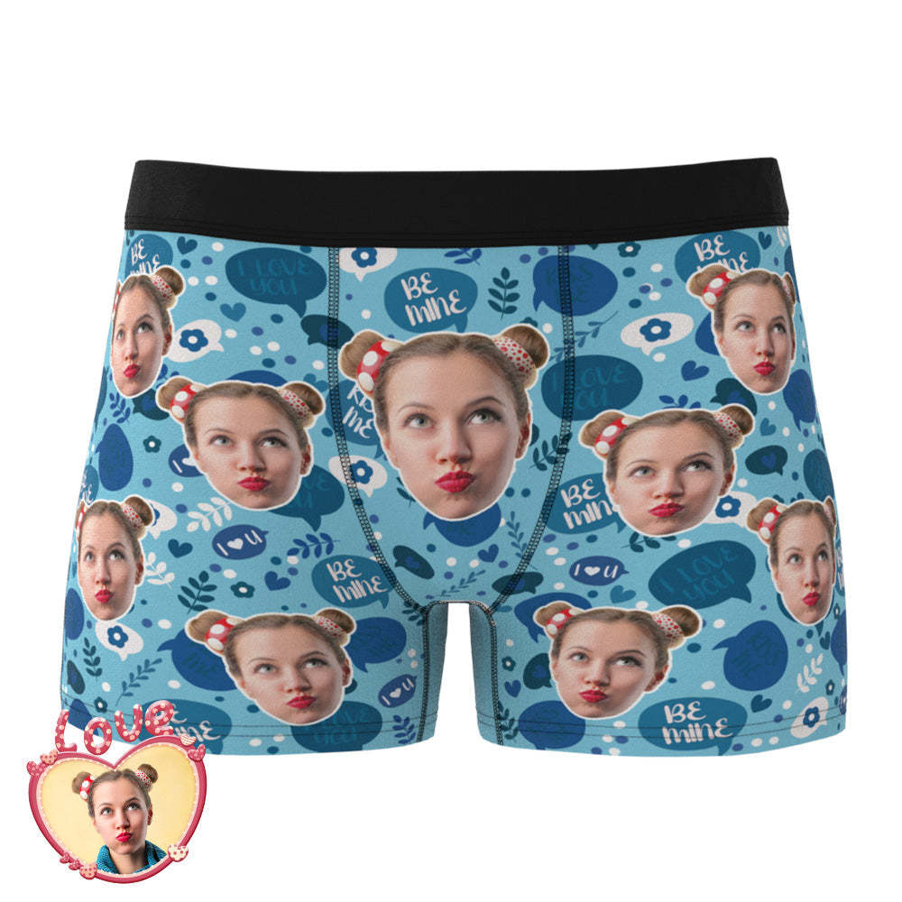 Custom Photo Boxer Men's Face Underwear Kiss Me Funny Gifts - MyFaceBoxer