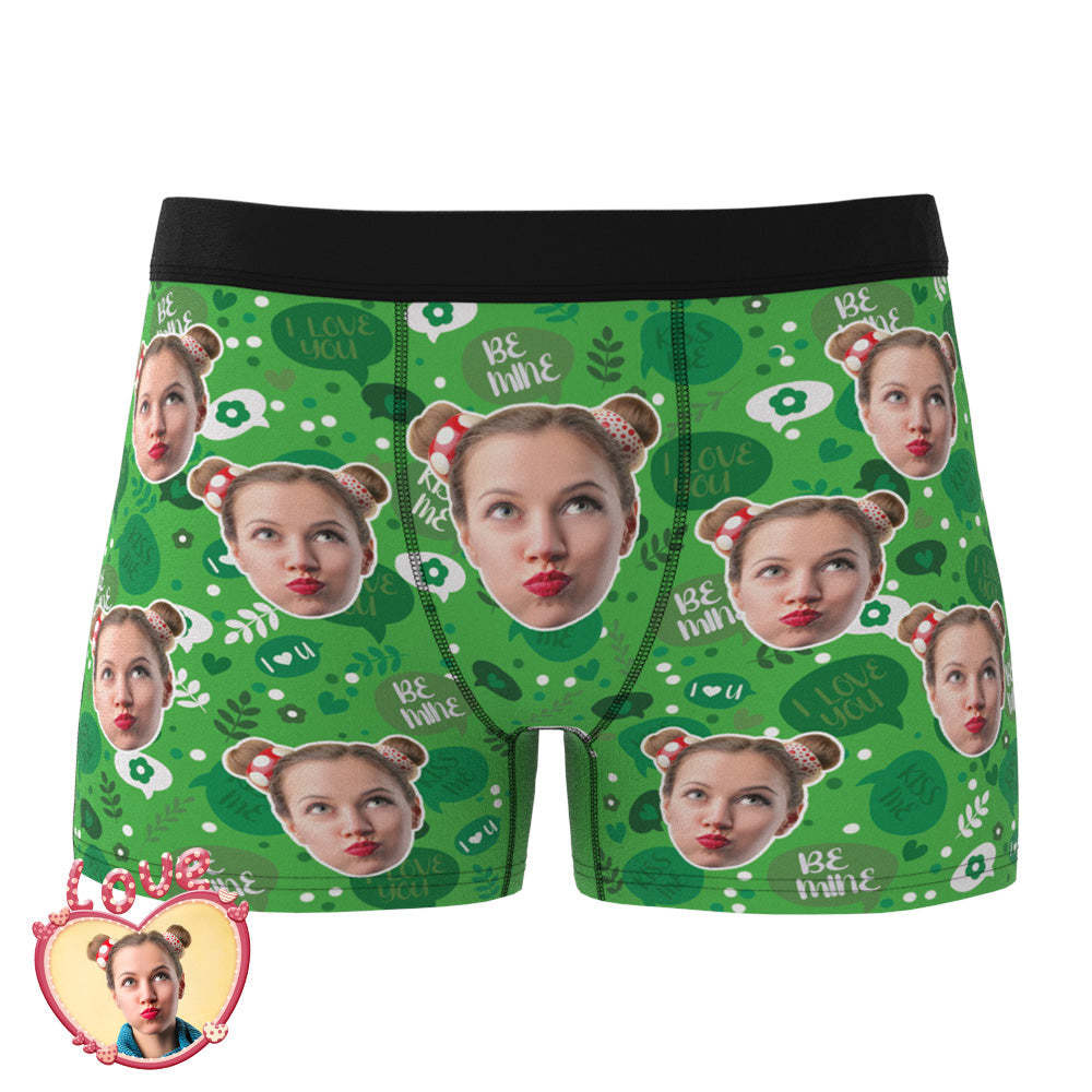 Custom Photo Boxer Men's Face Underwear Kiss Me Funny Gifts - MyFaceBoxer