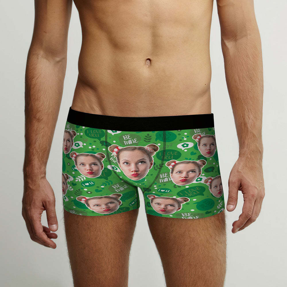 Custom Photo Boxer Men's Face Underwear Kiss Me Funny Gifts - MyFaceBoxer