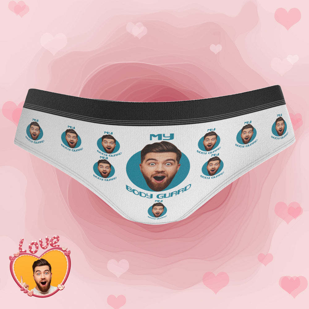 Custom Photo Face Underwear Bodyguard Funny Women's Gifts - MyFaceBoxer